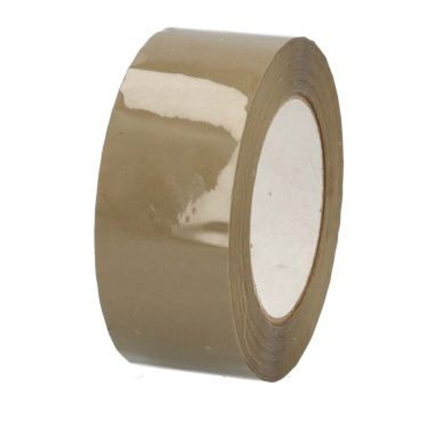 16HMT21000T 48mm x 914m 6 rls cs Tan Hotmelt Tape; 1.6 Mil