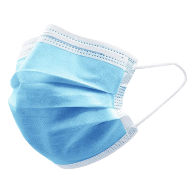 MSKMDNWLA Blue 3 Ply Disposable Face Mask with Ear Loop. Provides 3 layers of protection. For Medical Use. Non-Sterile.; 2000 pcs SUPER