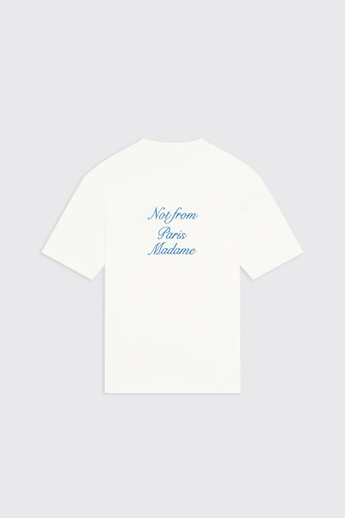 le t-shirt slogan cursive