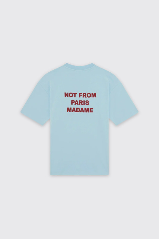 Drôle de Monsieur Le t-shirt Slogan Blue