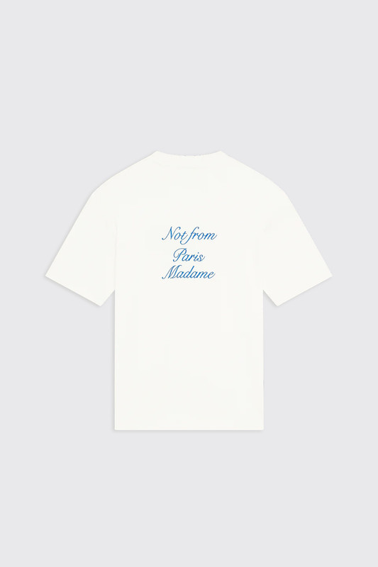 le t-shirt slogan cursive