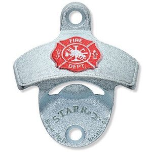 STARR "X" Silver "Fireman Maltese Cross" Wall Mount Opener STARR "X" Silver "Fireman Maltese Cross" Wall Mount Opener