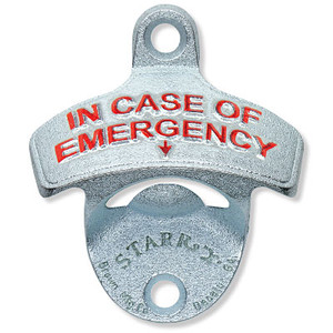 STARR "X" Silver "In Case of Emergency" Wall Mount Opener STARR "X" Silver "In Case of Emergency" Wall Mount Opener