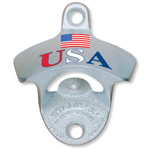 STARR "X" USA & Flag Wall Mount Bottle Opener STARR "X" USA & Flag Wall Mount Bottle Opener