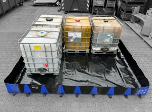 ECCOTARP Folding Spill Containment Berm IBC Haz-mat cleanup