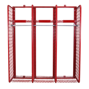 Wall Mounted Red Rack - 20" Wide / 20" Deep