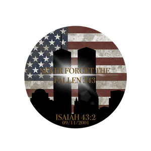 Never Forget 9-11 Sticker Never Forget 9-11 Sticker