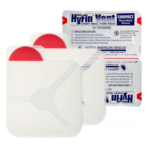 NAR HyFin® Vent Compact Chest Seal, Twin Pack