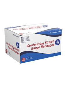 Dynarex - 3-inch Stretch Gauze Bandages Dynarex - 3-inch Stretch Gauze Bandages