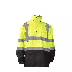 Armateck - Class III High Visibility Black Bottom Rain Coat Armateck - Class III High Visibility Black Bottom Rain Coat