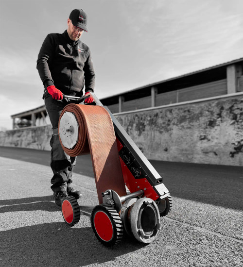 ECCOTARP ET-Roller 7, 18v Electric Roller for Fire Hoses up to 6"