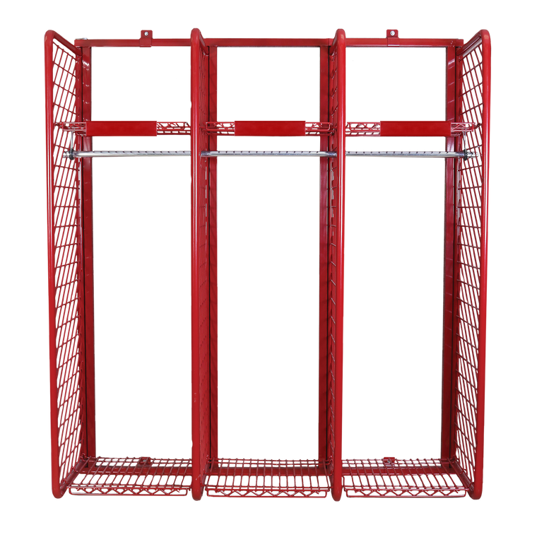 Wall Mounted Red Rack - 24" Wide / 20" Deep