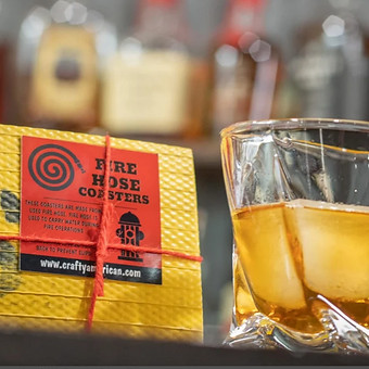 Fire Hose Coaster Set