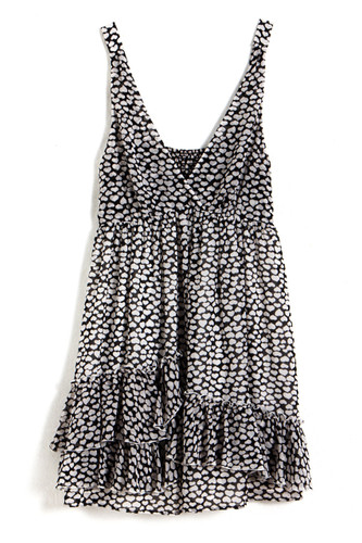 [Sample] Collette, black kisses mid dress