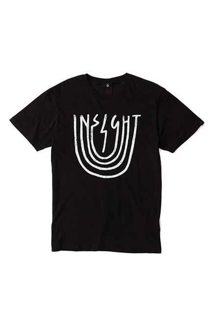 [Sample] Insight, black tee with white print