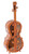 4.5 Feet Tall Violin Shaped Cabinet With 2 Shelf and Acrylic Clear Double Door