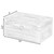 Grey Wood Facial Tissue Box Holder for Your Bathroom, Office, or Vanity with Decorative Metal Brackets