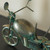 Metal Figurine Motorcycle Shaped Vintage Wine Single Bottle Holder Stand Rack