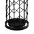 Black Round Horizontal Design Umbrella Holder Stand for Indoor and Outdoor with Drip Water Tray