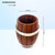 Set of Two Decorative Wine Barrel Shaped Wooden Pen Holders for Office Desk, or Entryway