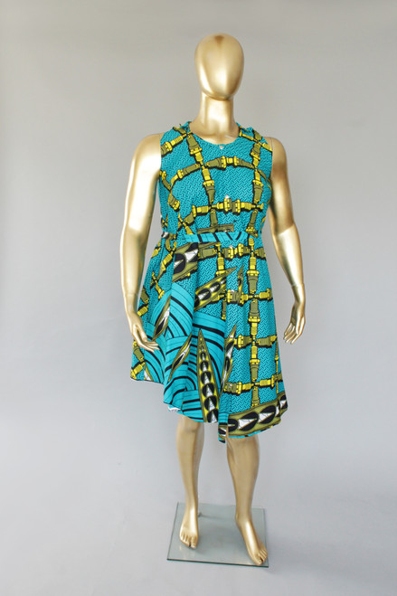 Nehanda Ankara Knee Length Dress