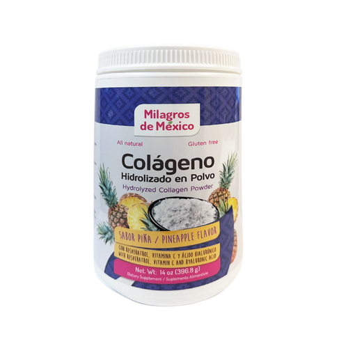 Colageno Hidrolizado en Polvo 14oz - Hydrolyzed Collagen Powder Pineapple