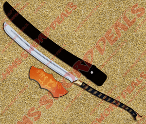 High Elven Sword of Galadhrim comes with wooden plaque and leather stitched scabbard