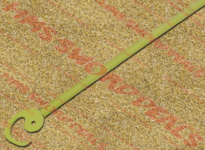 oogway's staff is 60 inches long and is colored green