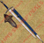 Glamdring Sword of Gandalf, known as Foe Hammer too, comes with wooden plaque and leather stitched scabbard