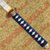 The handle of the Jin Sakai Katana and Tanto is wrapped with traditional white cotton and silk ito for a secure grip and an authentic samurai appearance from GOT.