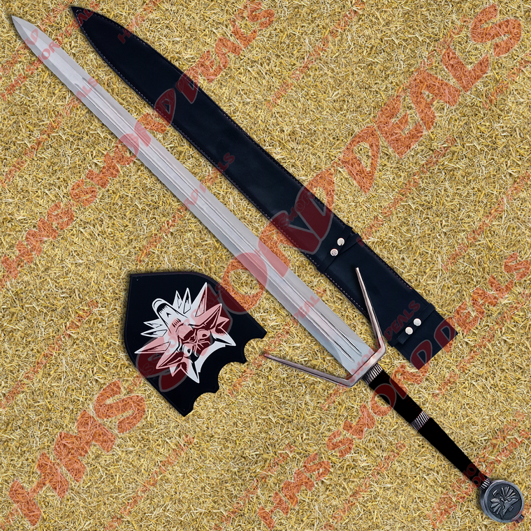 The plaque of Witcher sword signifying the valorous character of Geralt.