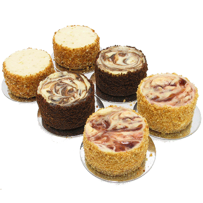 Mini Cheesecake Sampler Six Included