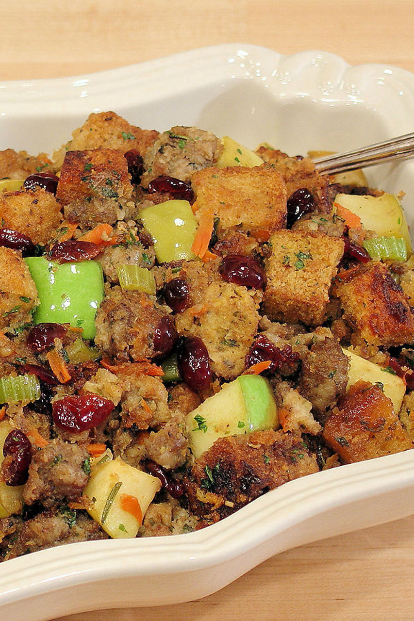 Apple Sausage and Cranberry Stuffing
