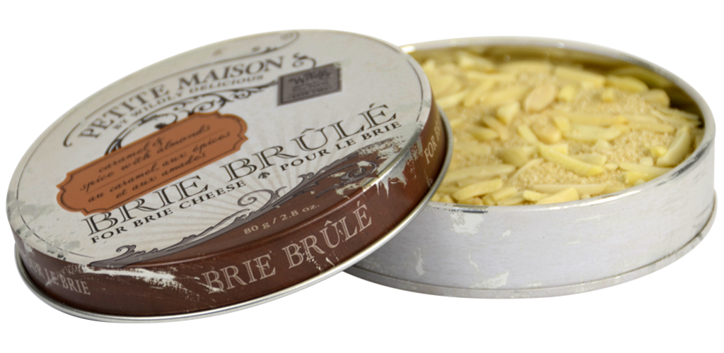 BRIE CHEESE, BRIE BRULEE TOPPINGS & CHEESE BAKER GIFT SET