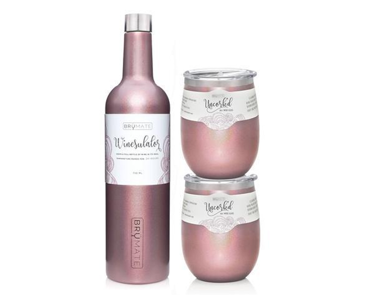 BruMate Winesulator + 2 Uncork'd XL Wine Tumblers Gift Set - Item #DW2059H  -  Custom Printed Promotional Products