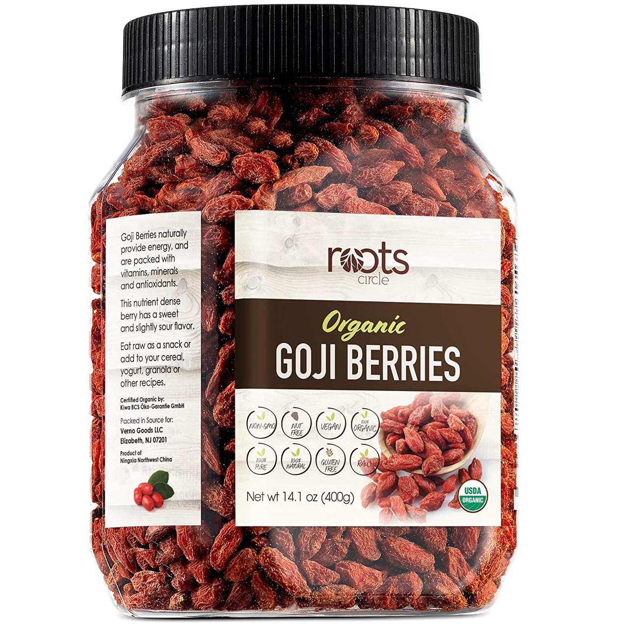 richting Syndicaat natuurlijk Roots Circle USDA Organic Dried Goji Berries | Bulk Supply of Goji Berry  Fruit Superfood