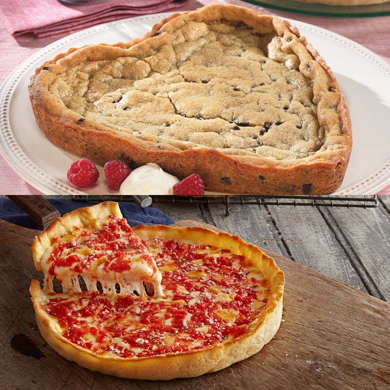 Lou S Heart Shaped Chocolate Chip Cookie Pizza