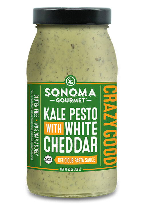 KALE PESTO WHITE CHEDDAR SAUCE Keto, Gluten Free