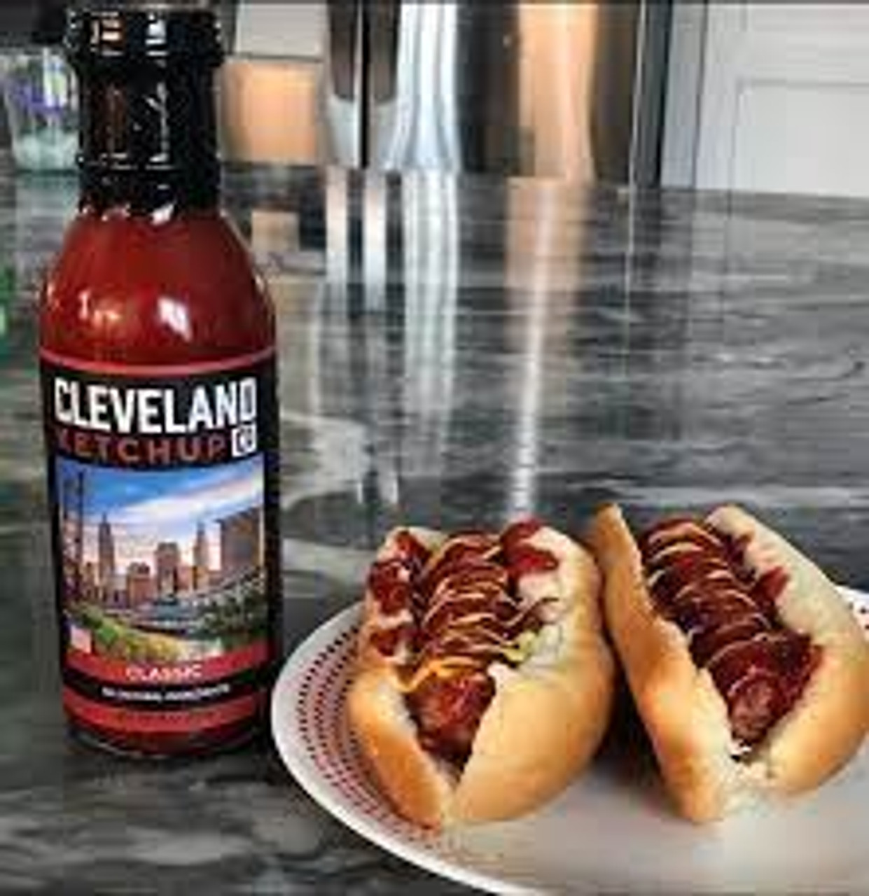 Cleveland Ketchup Varieties Classic, Bacon & Bourbon, Garlic Dill, Ghost Pepper 4 Pack