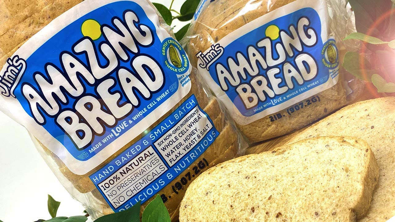 Gluten Free Jim's Amazing Bread - Sliced Whole Wheat Bread – 3 Loaves