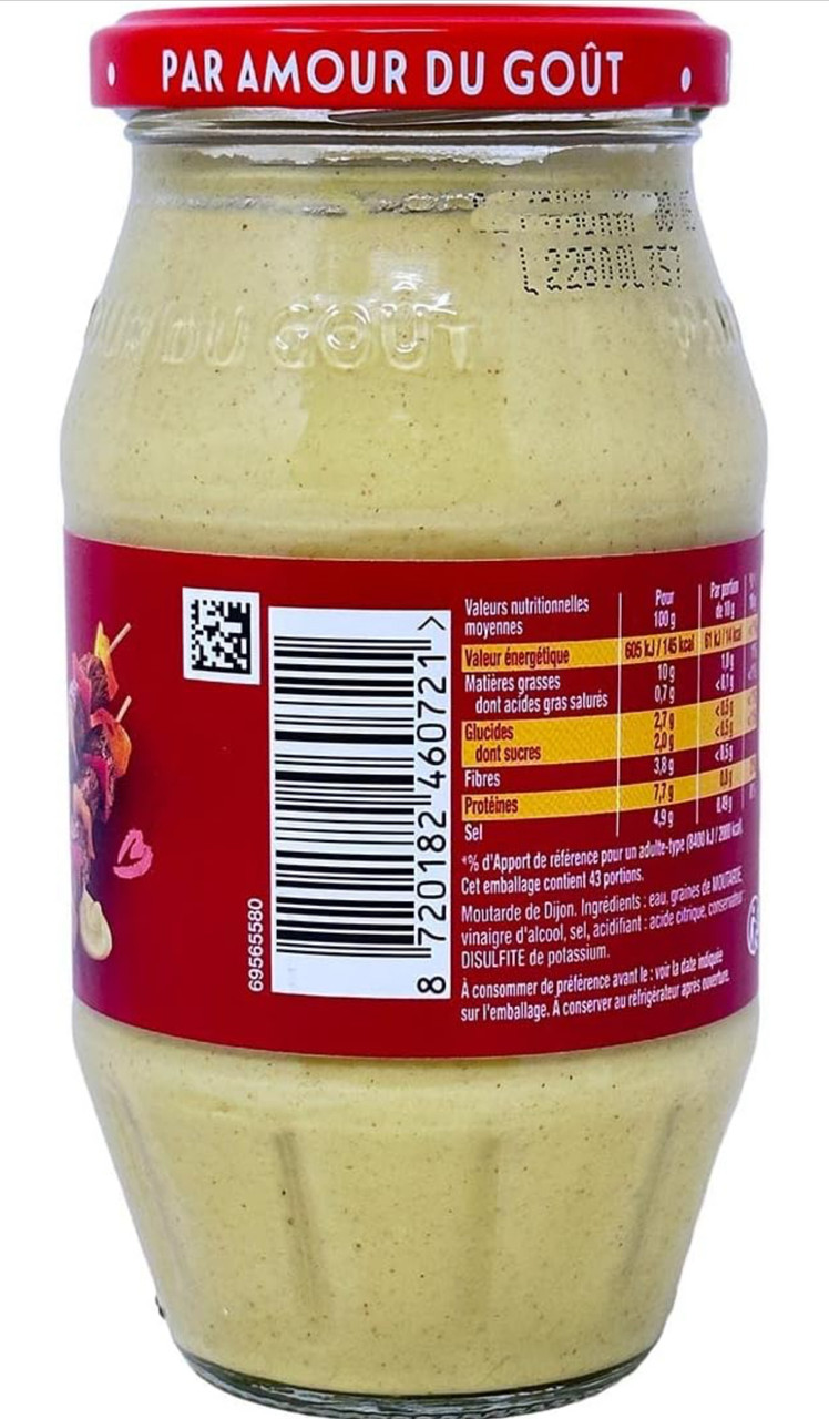 Amora Dijon Mustard - Gluten Free