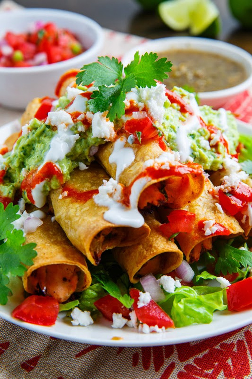 Cilantro Lime Salmon Taquitos