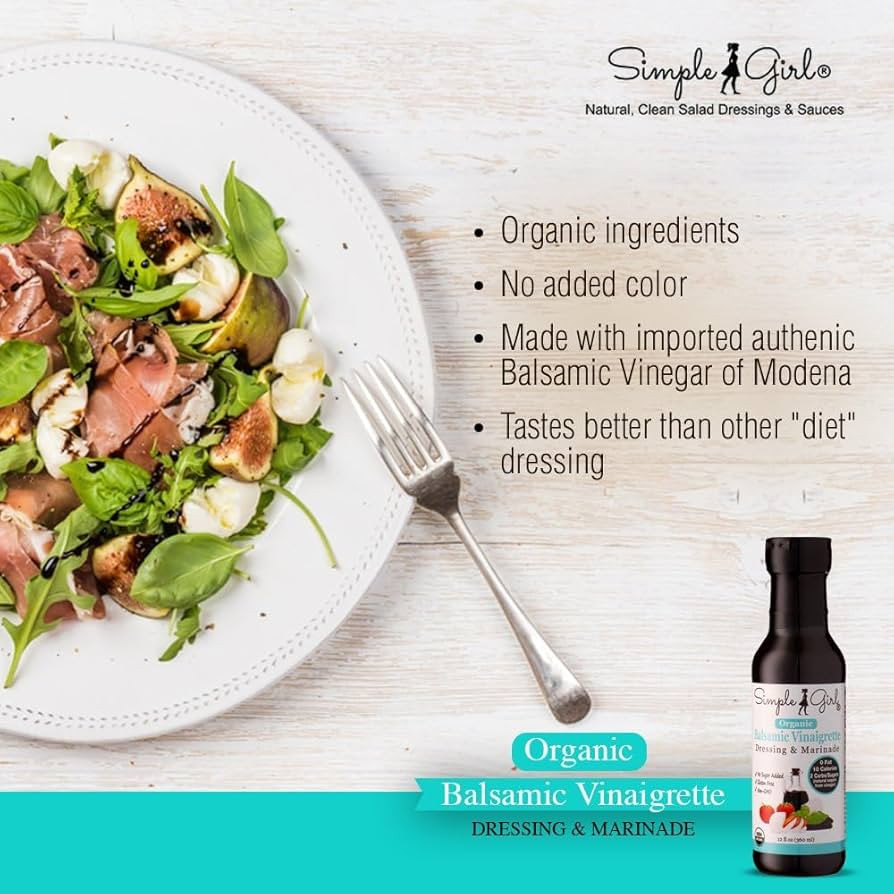 Simple Girl Organic Salad Dressing Variety - Sweet Vinaigrette, Balsamic Vinaigrette, Sweet Mustard and Citrus Ginger - Sugar Free Dressings - Pack of ... Simple Girl Organic Salad Dressing Variety - Sweet Vinaigrette, Balsamic Vinaigrette, Sweet Mustard and Citrus Ginger - Sugar Free Dressings - Pack of ...