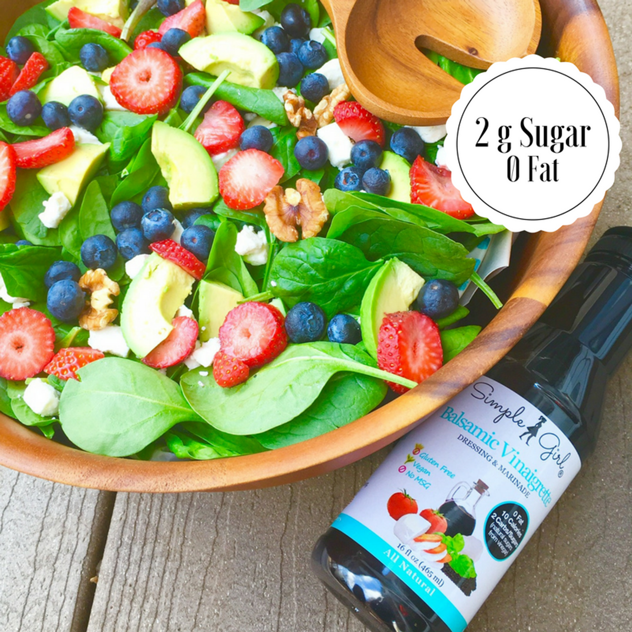 Simple Girl Organic Salad Dressing Variety - Sweet Vinaigrette, Balsamic  Vinaigrette, Sweet Mustard and Citrus Ginger - Sugar