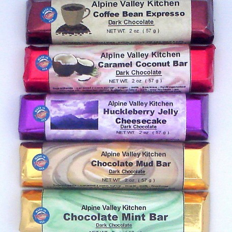 Milk / Dark Chocolate Candy Bars 10 flavors available