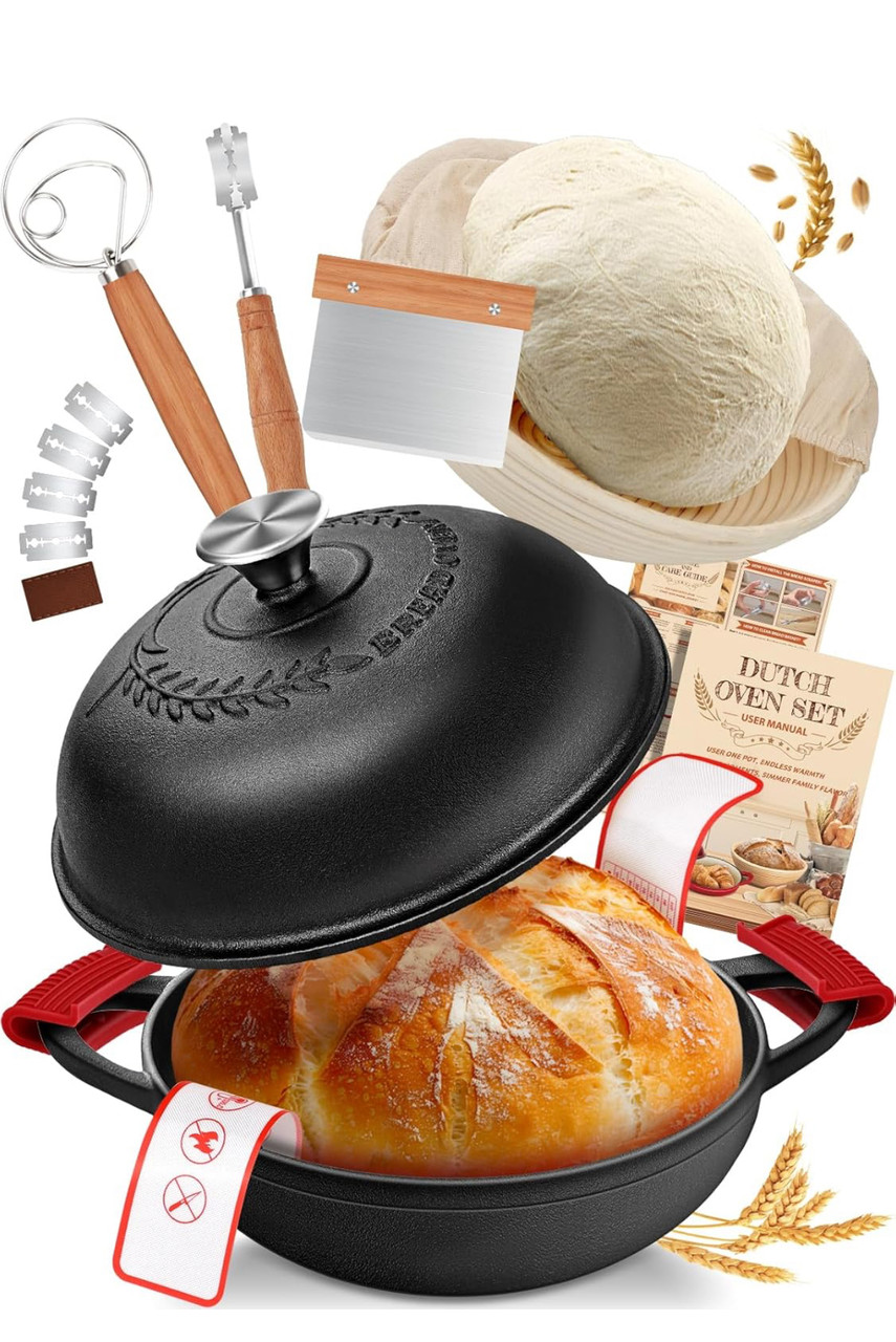 Sourdough Bread Oven Baking In A Cast Iron Dutch Oven Bread Dutch - Main Image