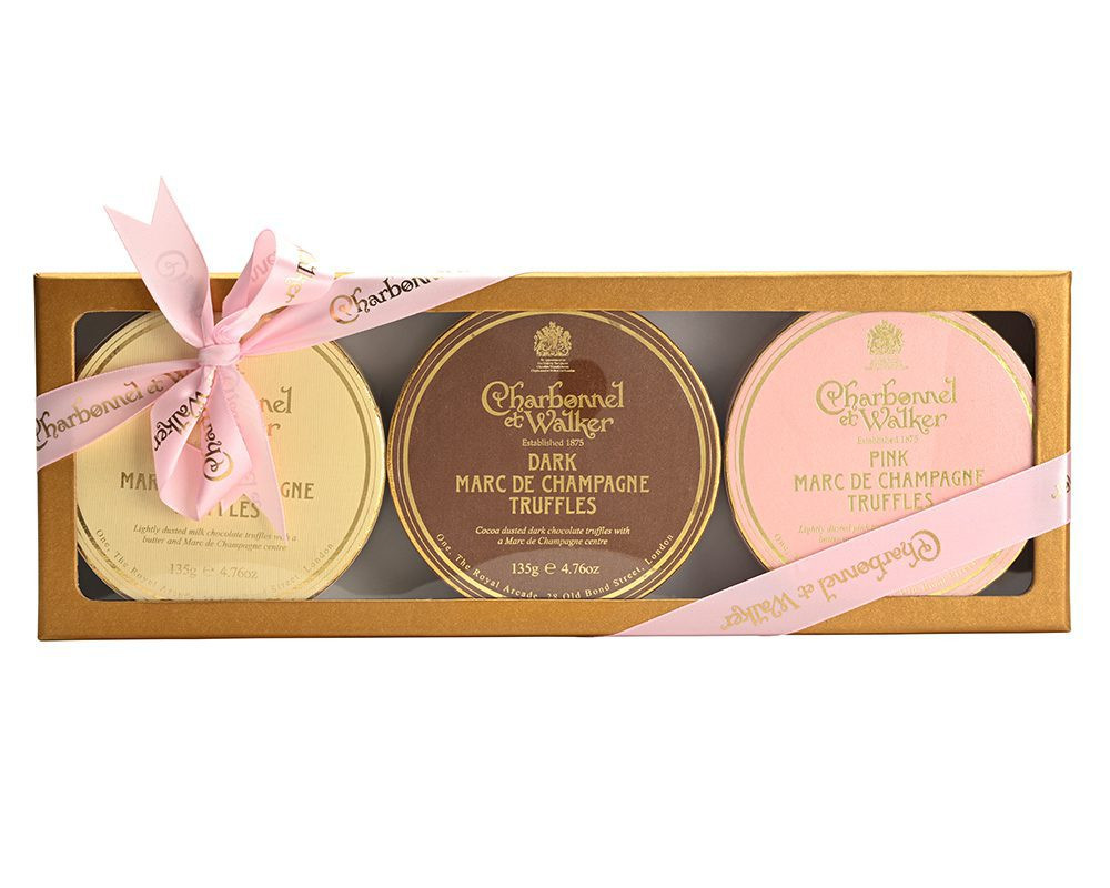 シャルボン charbon 2点セット Charbonnel et Walker Dark, Milk & Pink Marc de Champagne Gift Set