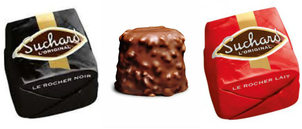 Souchard Rocher Suchard Rochers Milk Chocolate Au Lait Fourres Praline, 7 pieces