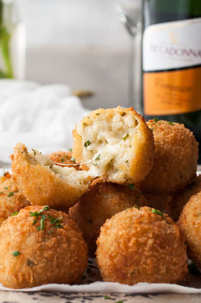 Italian Roasted Tomato, Basil & Mascarpone Arancini Rice Balls