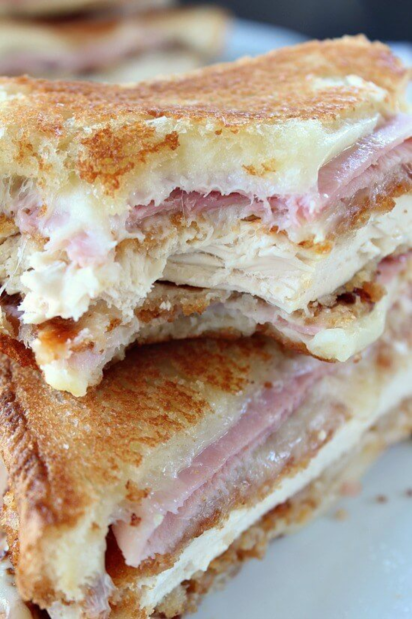 Chicken Cordon Bleu Grilled Cheese Sandwich